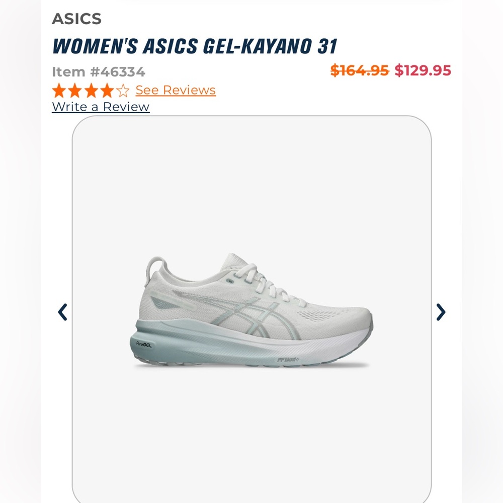 ASICS Women's White Athletic Shoes
